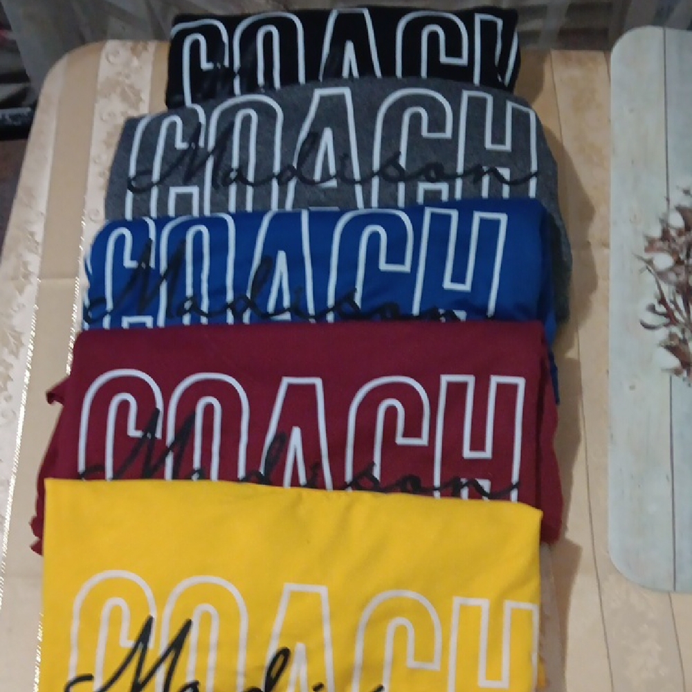 5 COACH  Graphic T-Shirts in Vibrant Colors,